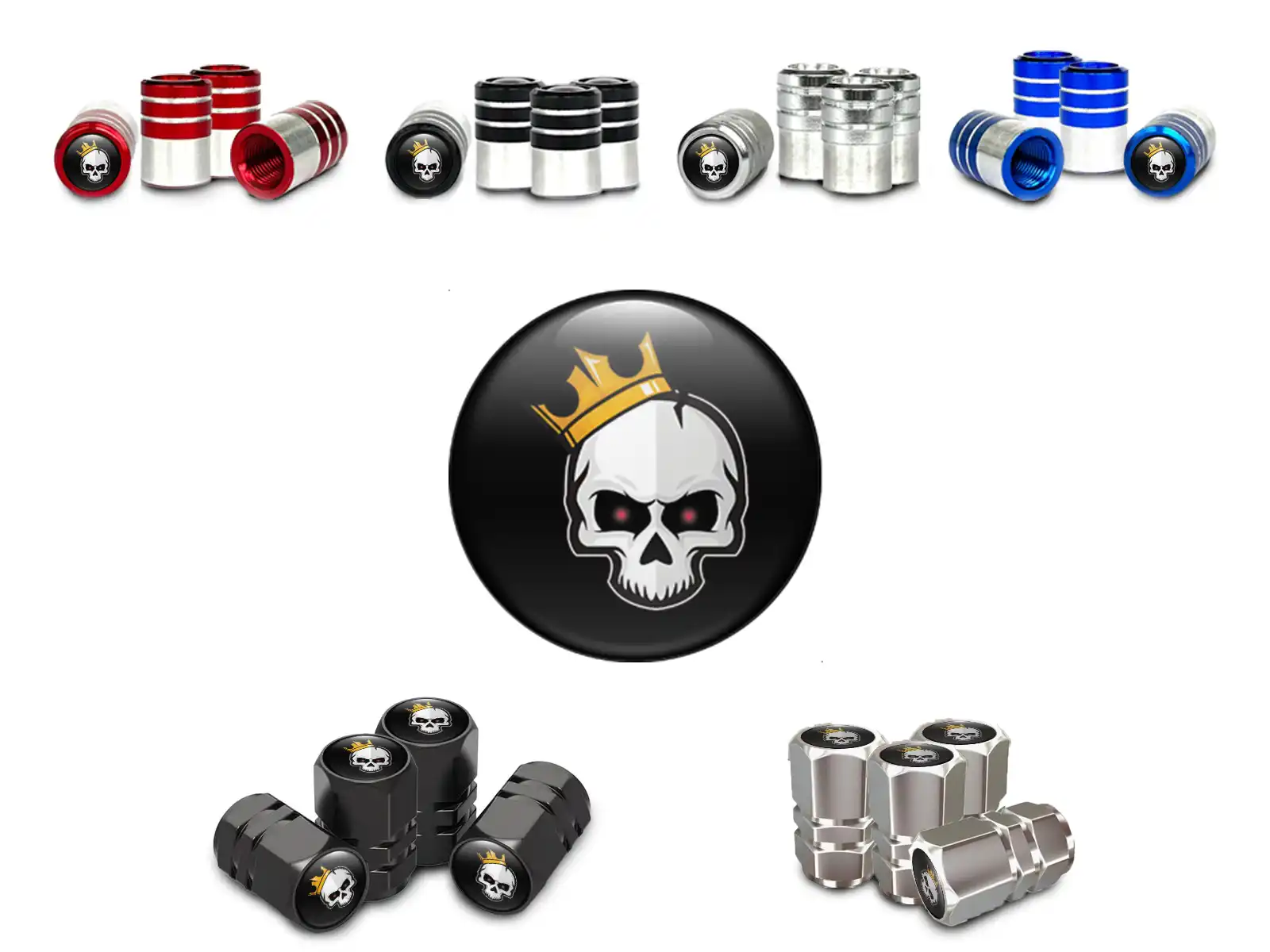 Rim Stem Caps for Bicycle Professional Style